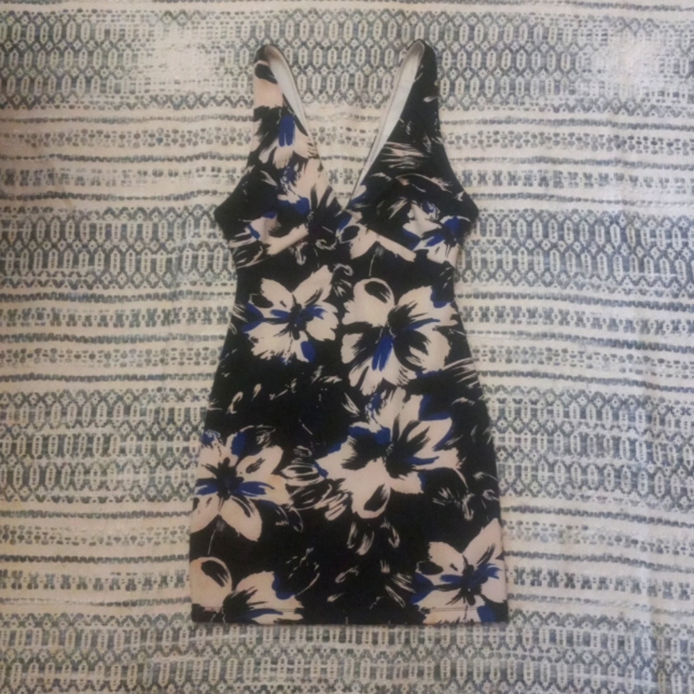 Floral Stretchy Mini Dress